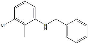 N-benzyl-3-chloro-2-methylaniline 구조식 이미지