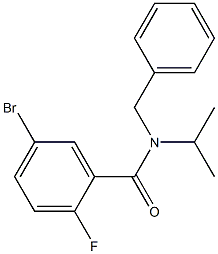 N-benzyl-5-bromo-2-fluoro-N-(propan-2-yl)benzamide Structure