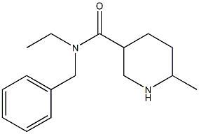 N-benzyl-N-ethyl-6-methylpiperidine-3-carboxamide 구조식 이미지