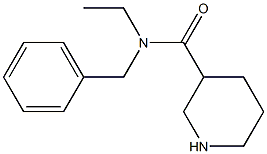 N-benzyl-N-ethylpiperidine-3-carboxamide Structure