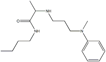 N-butyl-2-({3-[methyl(phenyl)amino]propyl}amino)propanamide 구조식 이미지