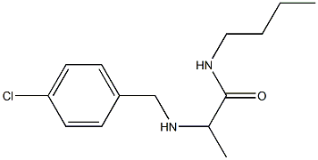 N-butyl-2-{[(4-chlorophenyl)methyl]amino}propanamide 구조식 이미지