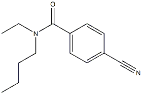 N-butyl-4-cyano-N-ethylbenzamide 구조식 이미지