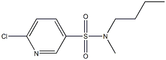 N-butyl-6-chloro-N-methylpyridine-3-sulfonamide 구조식 이미지
