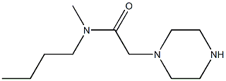 N-butyl-N-methyl-2-(piperazin-1-yl)acetamide 구조식 이미지