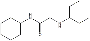 N-cyclohexyl-2-(pentan-3-ylamino)acetamide 구조식 이미지