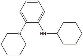 N-cyclohexyl-2-(piperidin-1-yl)aniline 구조식 이미지