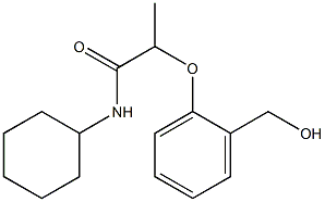 N-cyclohexyl-2-[2-(hydroxymethyl)phenoxy]propanamide Structure