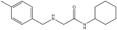 N-cyclohexyl-2-{[(4-methylphenyl)methyl]amino}acetamide 구조식 이미지