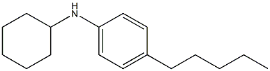 N-cyclohexyl-4-pentylaniline 구조식 이미지