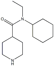 N-cyclohexyl-N-ethylpiperidine-4-carboxamide 구조식 이미지