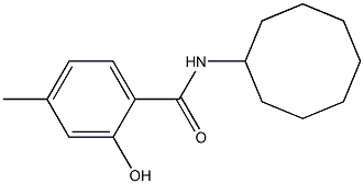 N-cyclooctyl-2-hydroxy-4-methylbenzamide Structure