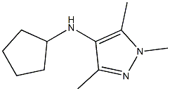 N-cyclopentyl-1,3,5-trimethyl-1H-pyrazol-4-amine 구조식 이미지