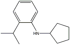 N-cyclopentyl-2-(propan-2-yl)aniline 구조식 이미지