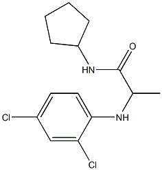 N-cyclopentyl-2-[(2,4-dichlorophenyl)amino]propanamide Structure