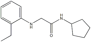 N-cyclopentyl-2-[(2-ethylphenyl)amino]acetamide Structure