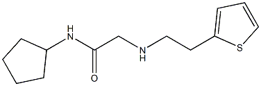 N-cyclopentyl-2-{[2-(thiophen-2-yl)ethyl]amino}acetamide Structure