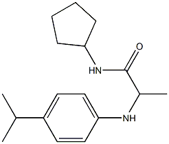 N-cyclopentyl-2-{[4-(propan-2-yl)phenyl]amino}propanamide Structure