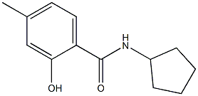 N-cyclopentyl-2-hydroxy-4-methylbenzamide 구조식 이미지