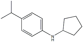 N-cyclopentyl-4-(propan-2-yl)aniline 구조식 이미지