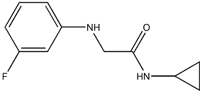 N-cyclopropyl-2-[(3-fluorophenyl)amino]acetamide 구조식 이미지