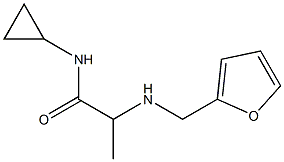 N-cyclopropyl-2-[(furan-2-ylmethyl)amino]propanamide 구조식 이미지