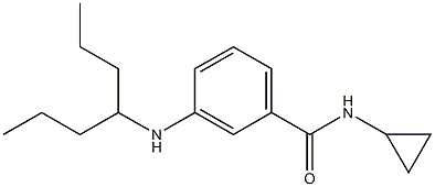 N-cyclopropyl-3-(heptan-4-ylamino)benzamide 구조식 이미지