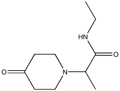 N-ethyl-2-(4-oxopiperidin-1-yl)propanamide Structure