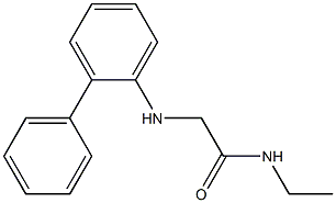 N-ethyl-2-[(2-phenylphenyl)amino]acetamide 구조식 이미지