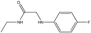 N-ethyl-2-[(4-fluorophenyl)amino]acetamide Structure