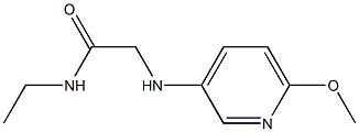 N-ethyl-2-[(6-methoxypyridin-3-yl)amino]acetamide 구조식 이미지