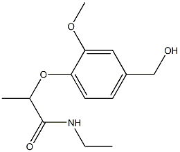 N-ethyl-2-[4-(hydroxymethyl)-2-methoxyphenoxy]propanamide Structure