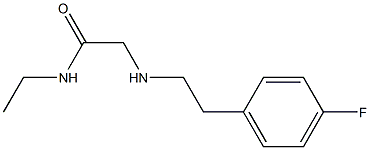 N-ethyl-2-{[2-(4-fluorophenyl)ethyl]amino}acetamide 구조식 이미지