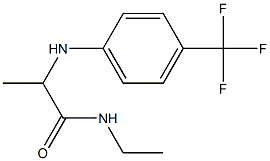 N-ethyl-2-{[4-(trifluoromethyl)phenyl]amino}propanamide 구조식 이미지