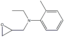 N-ethyl-2-methyl-N-(oxiran-2-ylmethyl)aniline 구조식 이미지