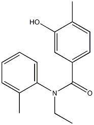 N-ethyl-3-hydroxy-4-methyl-N-(2-methylphenyl)benzamide Structure