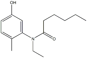 N-ethyl-N-(5-hydroxy-2-methylphenyl)hexanamide 구조식 이미지