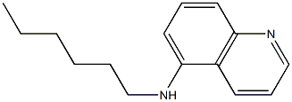 N-hexylquinolin-5-amine 구조식 이미지