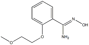 N'-hydroxy-2-(2-methoxyethoxy)benzenecarboximidamide Structure
