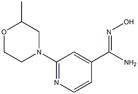 N'-hydroxy-2-(2-methylmorpholin-4-yl)pyridine-4-carboximidamide Structure
