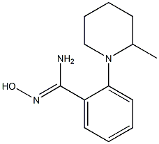 N'-hydroxy-2-(2-methylpiperidin-1-yl)benzene-1-carboximidamide Structure