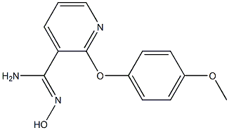 N'-hydroxy-2-(4-methoxyphenoxy)pyridine-3-carboximidamide 구조식 이미지