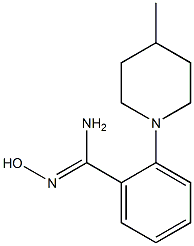 N'-hydroxy-2-(4-methylpiperidin-1-yl)benzene-1-carboximidamide Structure