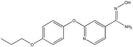 N'-hydroxy-2-(4-propoxyphenoxy)pyridine-4-carboximidamide Structure