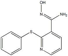 N'-hydroxy-2-(phenylsulfanyl)pyridine-3-carboximidamide Structure