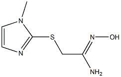 N'-hydroxy-2-[(1-methyl-1H-imidazol-2-yl)sulfanyl]ethanimidamide Structure