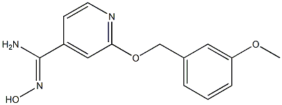 N'-hydroxy-2-[(3-methoxybenzyl)oxy]pyridine-4-carboximidamide 구조식 이미지