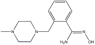 N'-hydroxy-2-[(4-methylpiperazin-1-yl)methyl]benzenecarboximidamide Structure