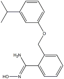 N'-hydroxy-2-[3-(propan-2-yl)phenoxymethyl]benzene-1-carboximidamide Structure