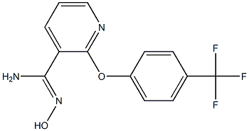 N'-hydroxy-2-[4-(trifluoromethyl)phenoxy]pyridine-3-carboximidamide 구조식 이미지